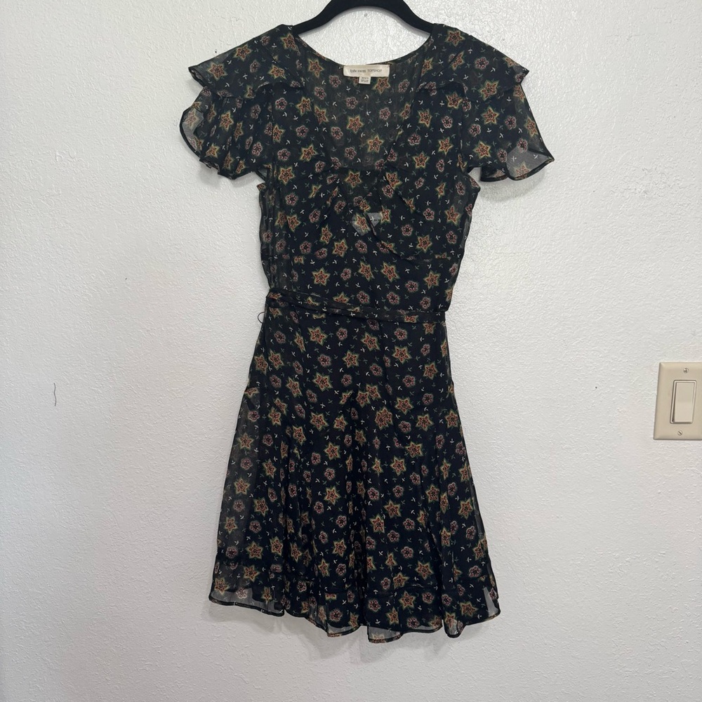 Kate Moss x Topshop star print chiffon dress size 6 - Picture 2 of 9